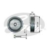 GATES TVD1008A Belt Pulley, crankshaft